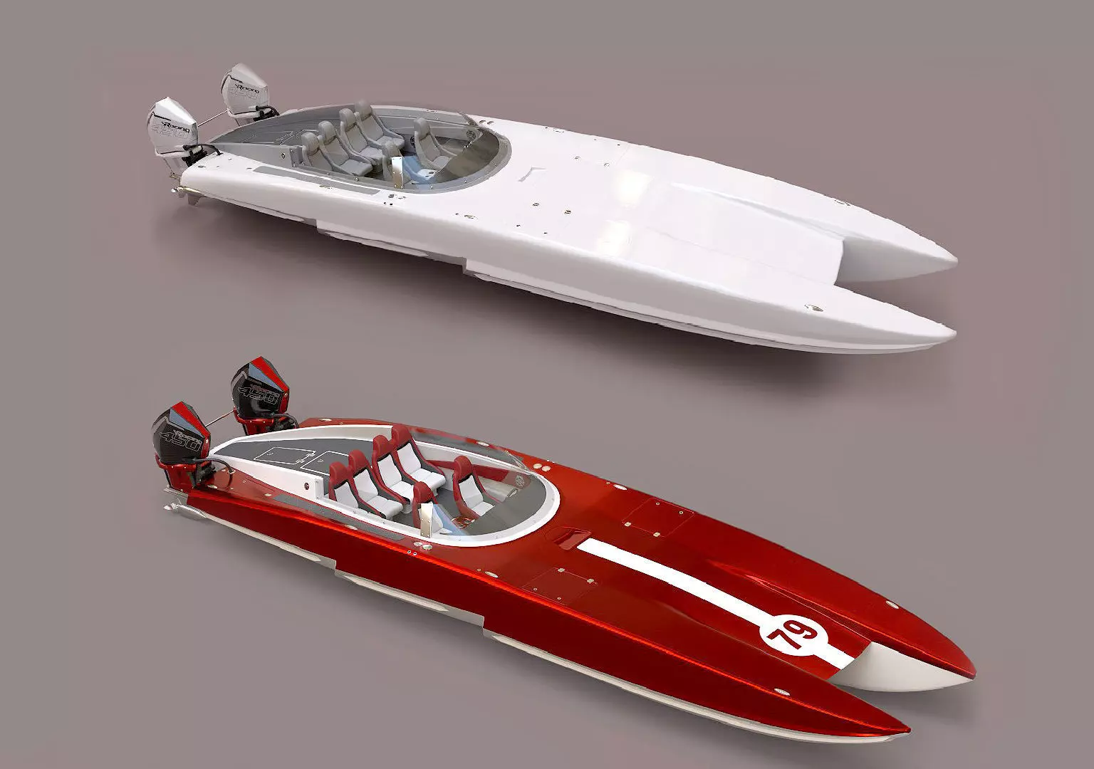 Powerboat 3D Model Collection_0