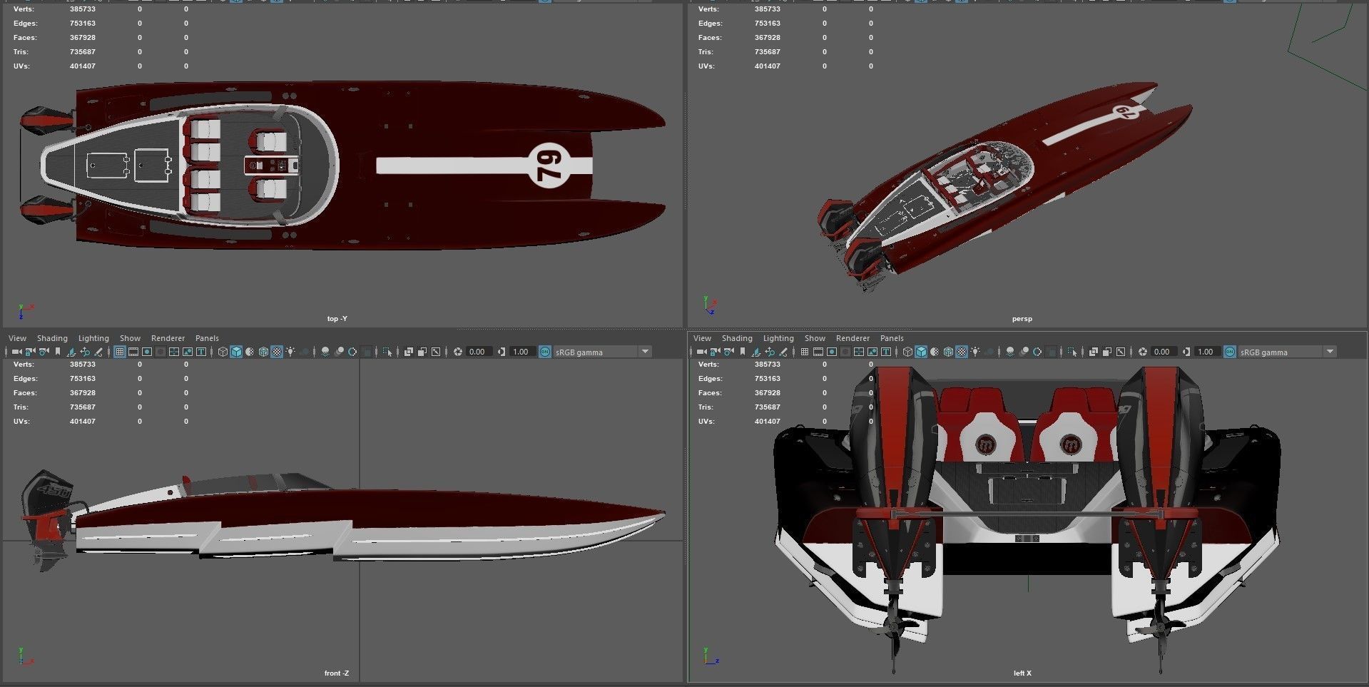 Powerboat 3D Model Collection_18