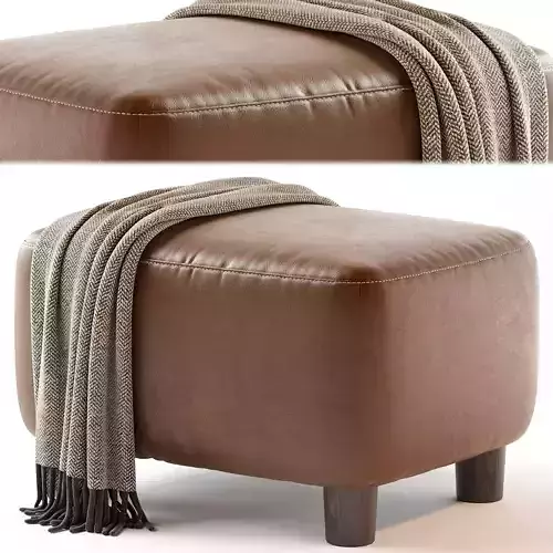 Maeve Square Ottoman 3D model