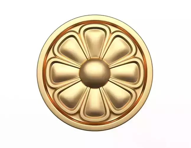 Rosette Carved Decoration CNC 07