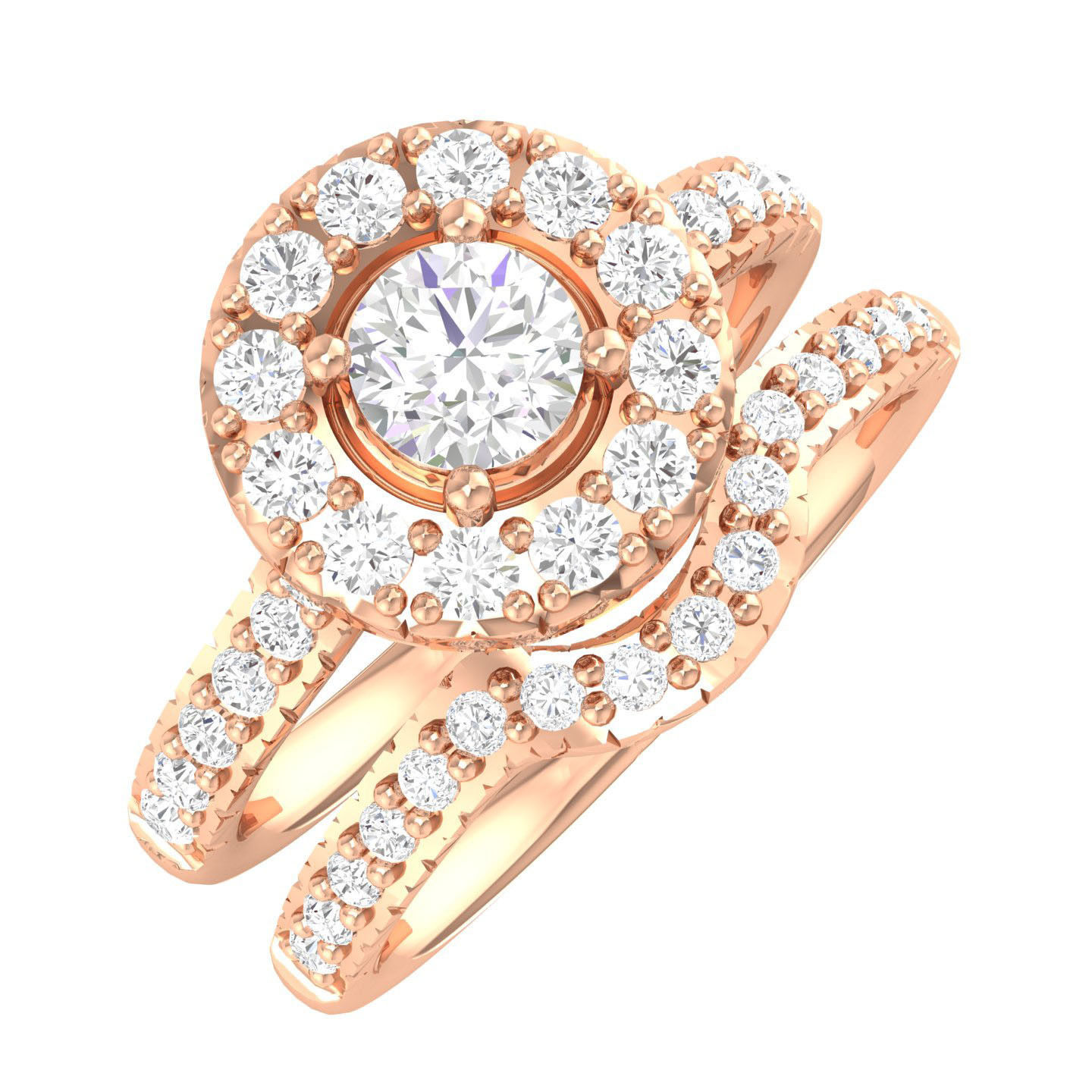 106 Halo ring with band 3dm stl render collection _67