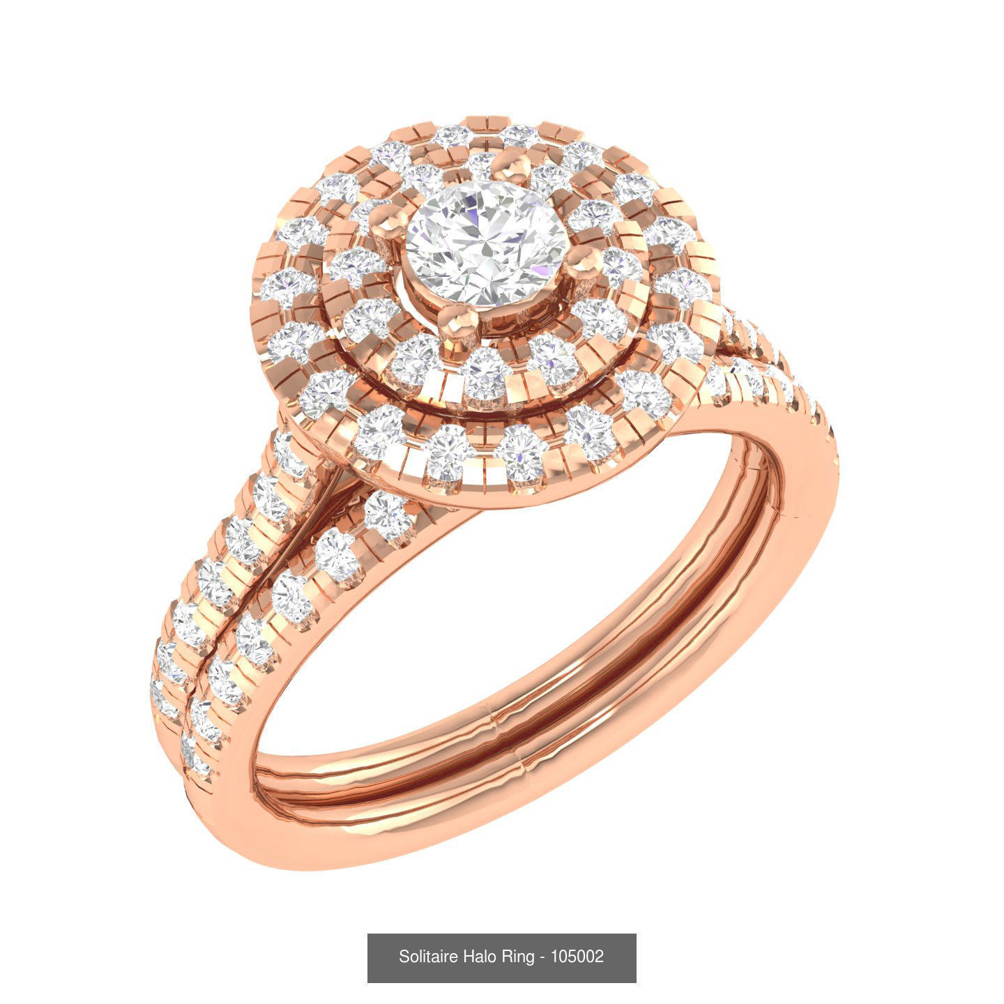 106 Halo ring with band 3dm stl render collection _178