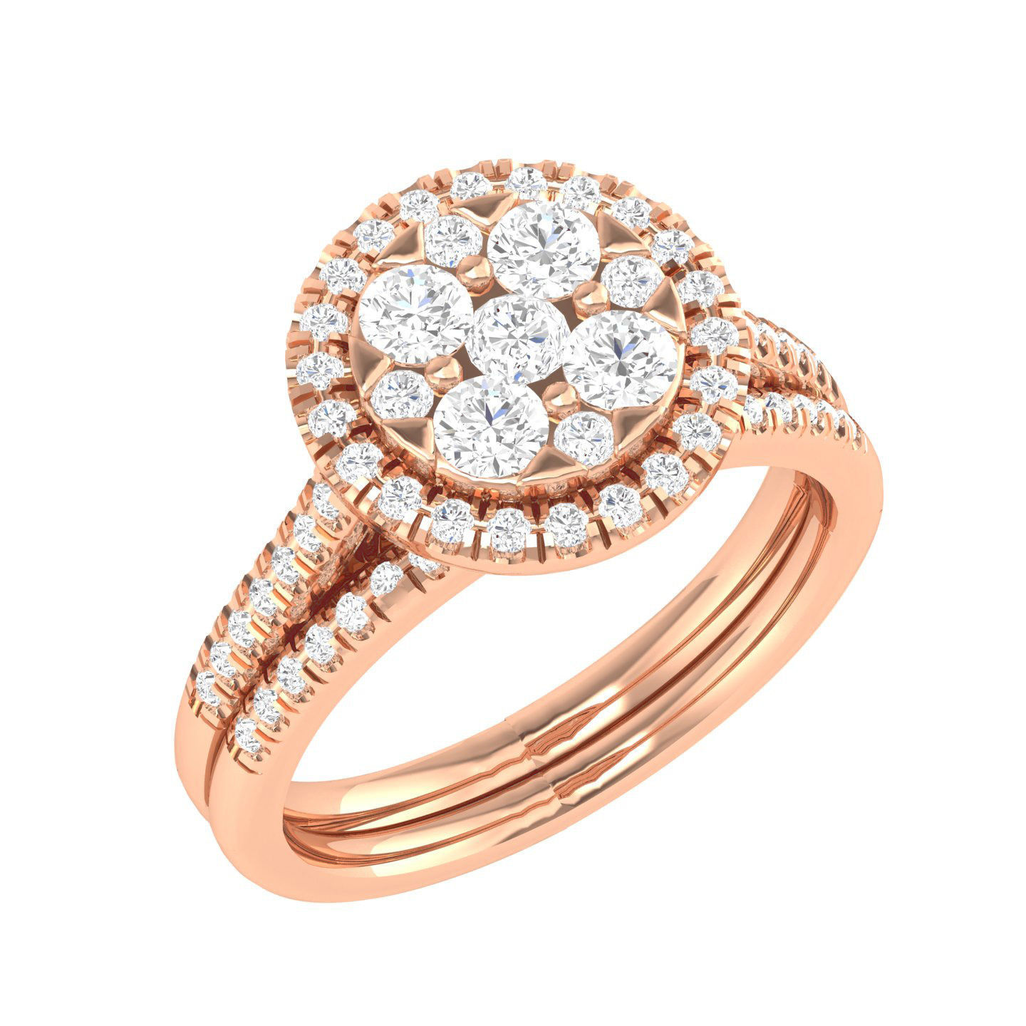 106 Halo ring with band 3dm stl render collection _107