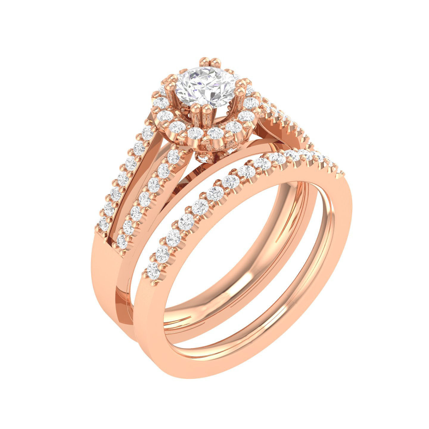 106 Halo ring with band 3dm stl render collection _73