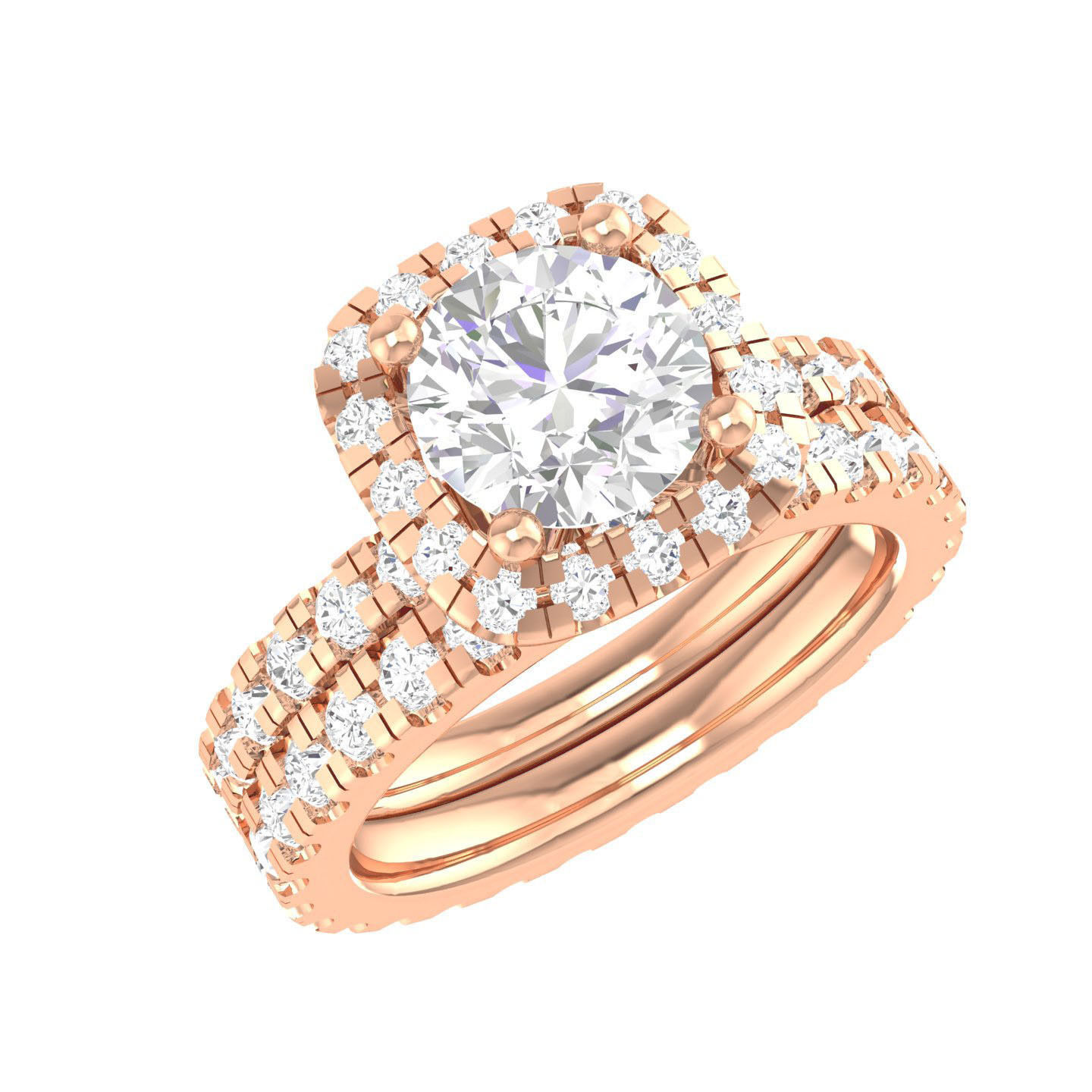 106 Halo ring with band 3dm stl render collection _85