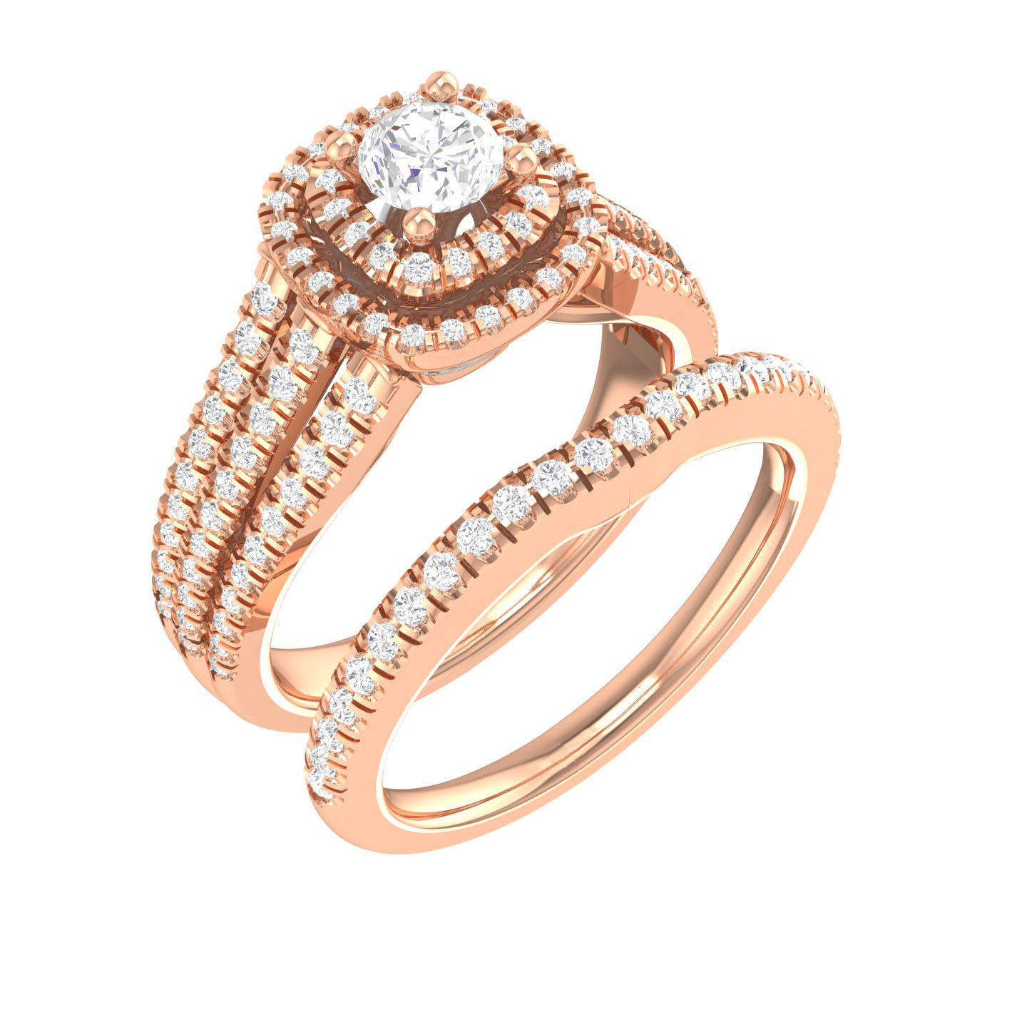 106 Halo ring with band 3dm stl render collection _49