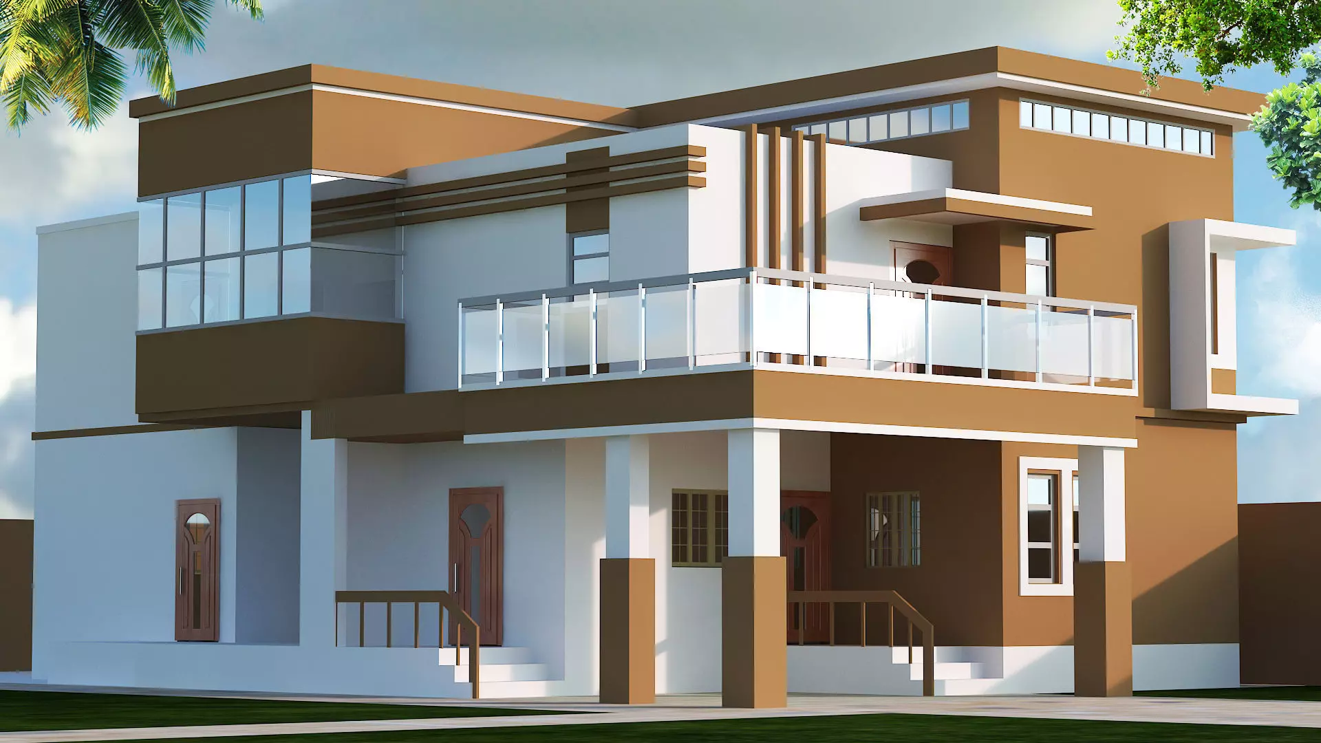 Exterior house 3D model_0
