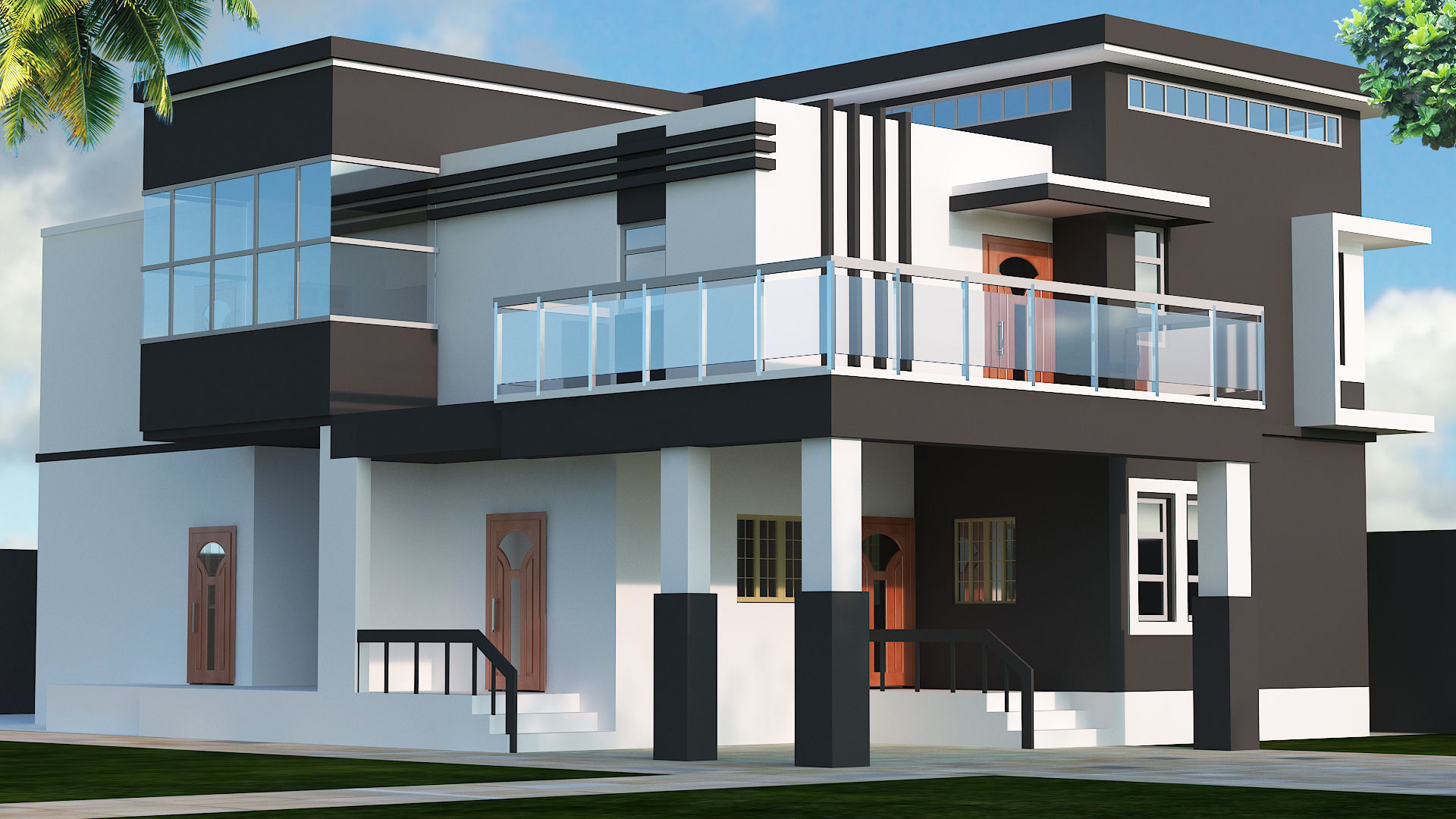 Exterior house 3D model_1