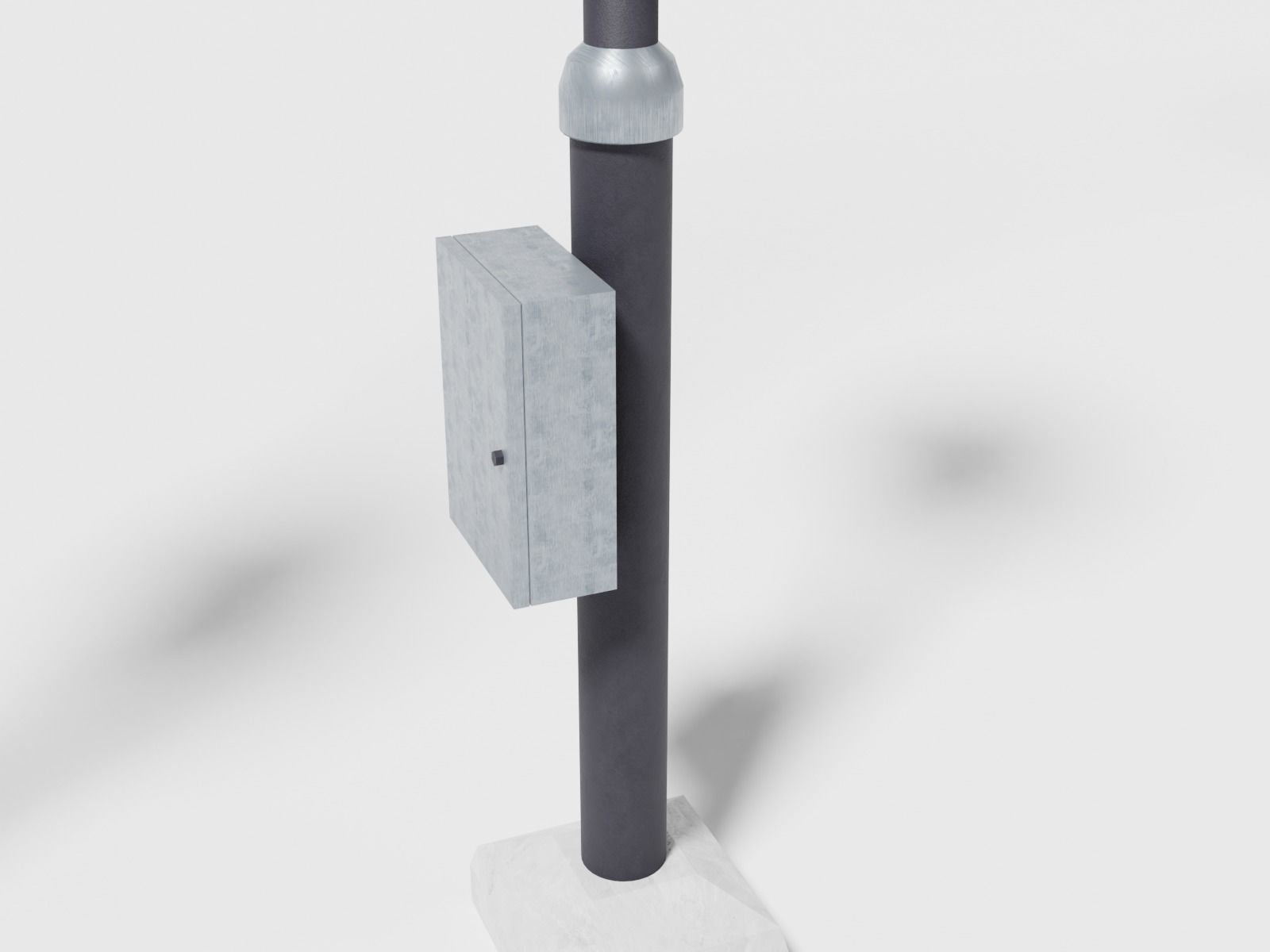 Street traffic lights Low-poly 3D model_3