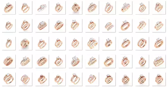 94 Solitaire Ring with Band 3dm stl render  3D Model Collection