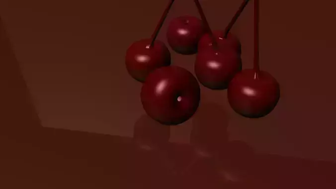 Cherry cherries on branch