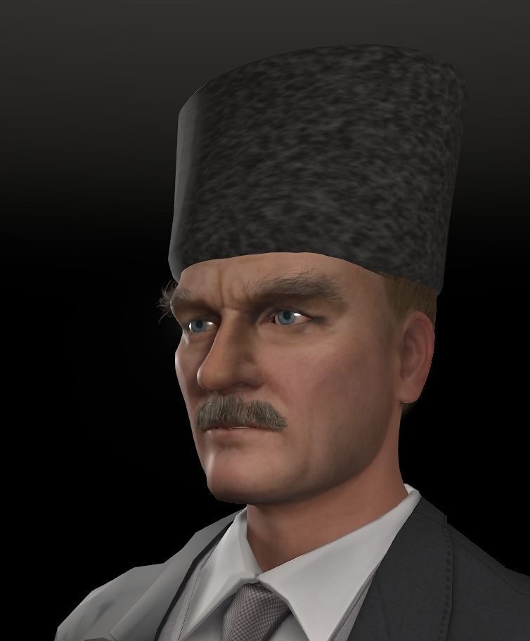 MUSTAFA KEMAL ATATURK  3D model_2