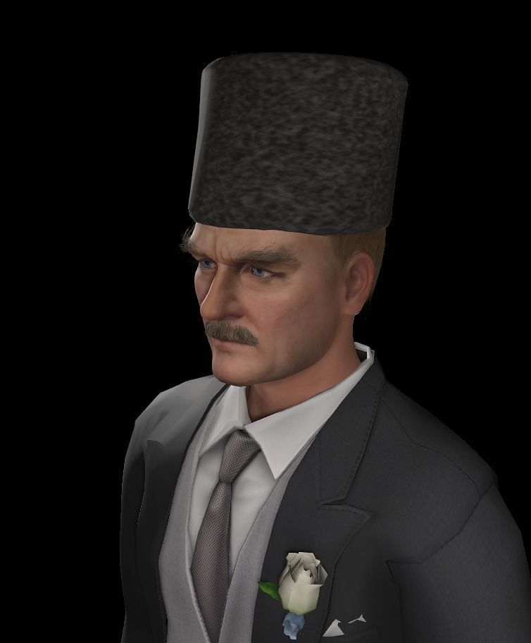 MUSTAFA KEMAL ATATURK  3D model_4
