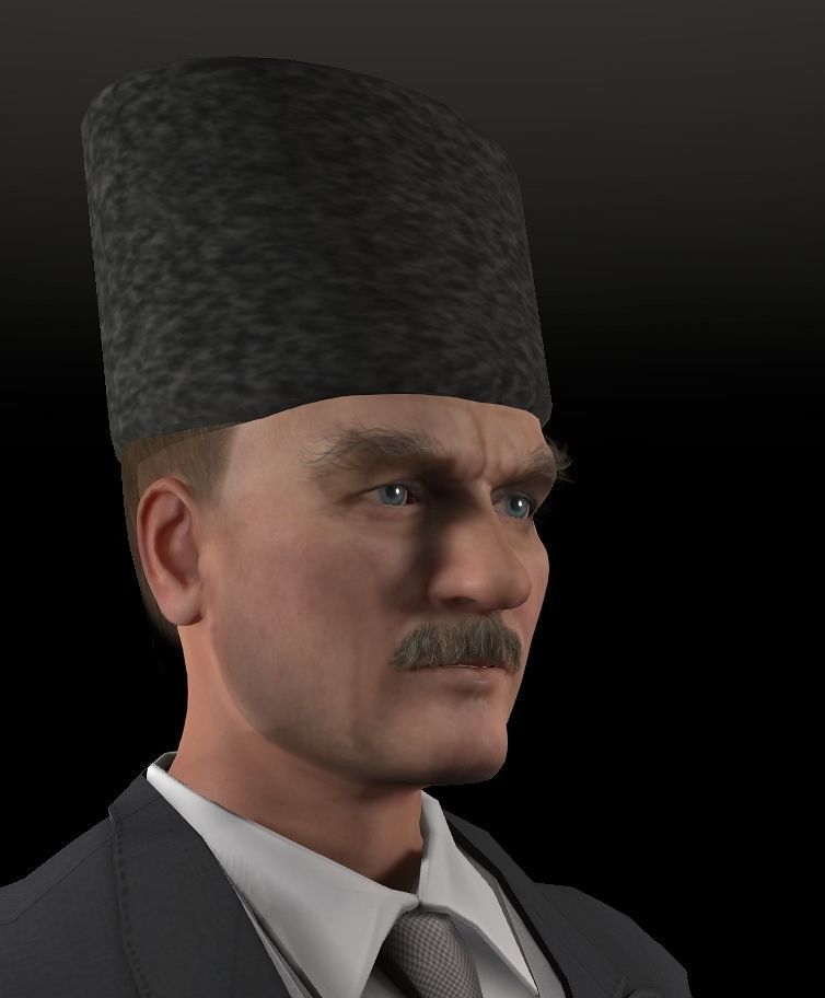 MUSTAFA KEMAL ATATURK  3D model_3