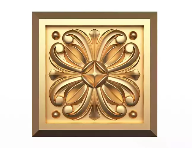 Rosette Carved Decoration CNC 019