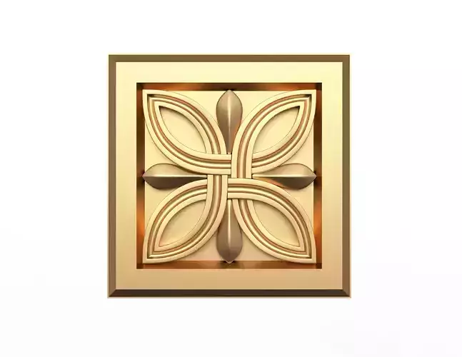 Rosette Carved Decoration CNC 023