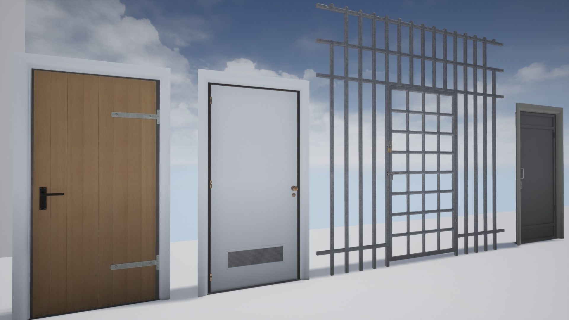 Building and Industrial Props unreal asset Low-poly 3D model_26