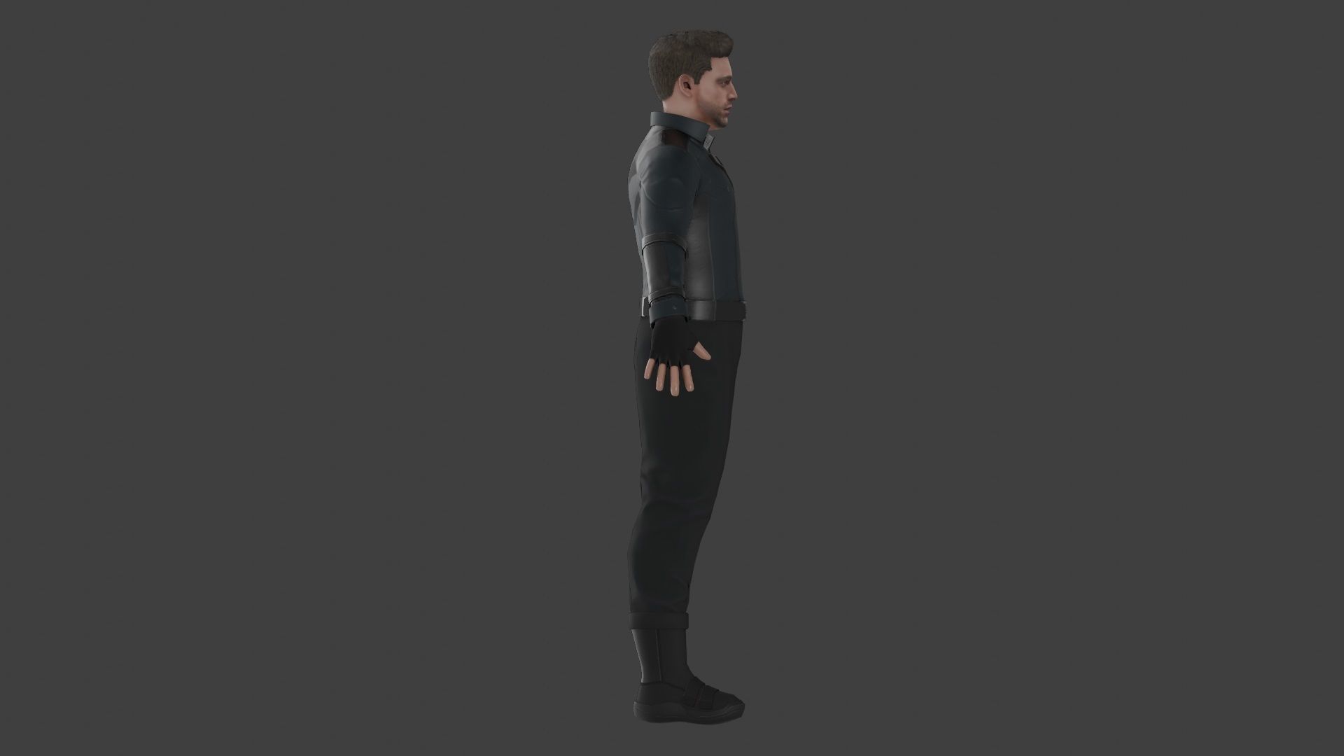 Winter Soldier - Sebastian Stan - Low Poly Low-poly 3D model_12