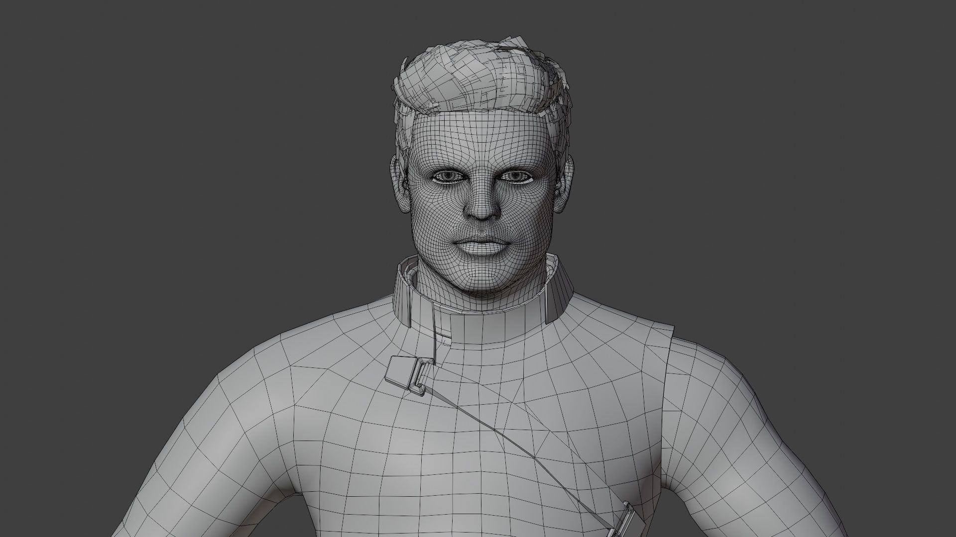 Winter Soldier - Sebastian Stan - Low Poly Low-poly 3D model_1
