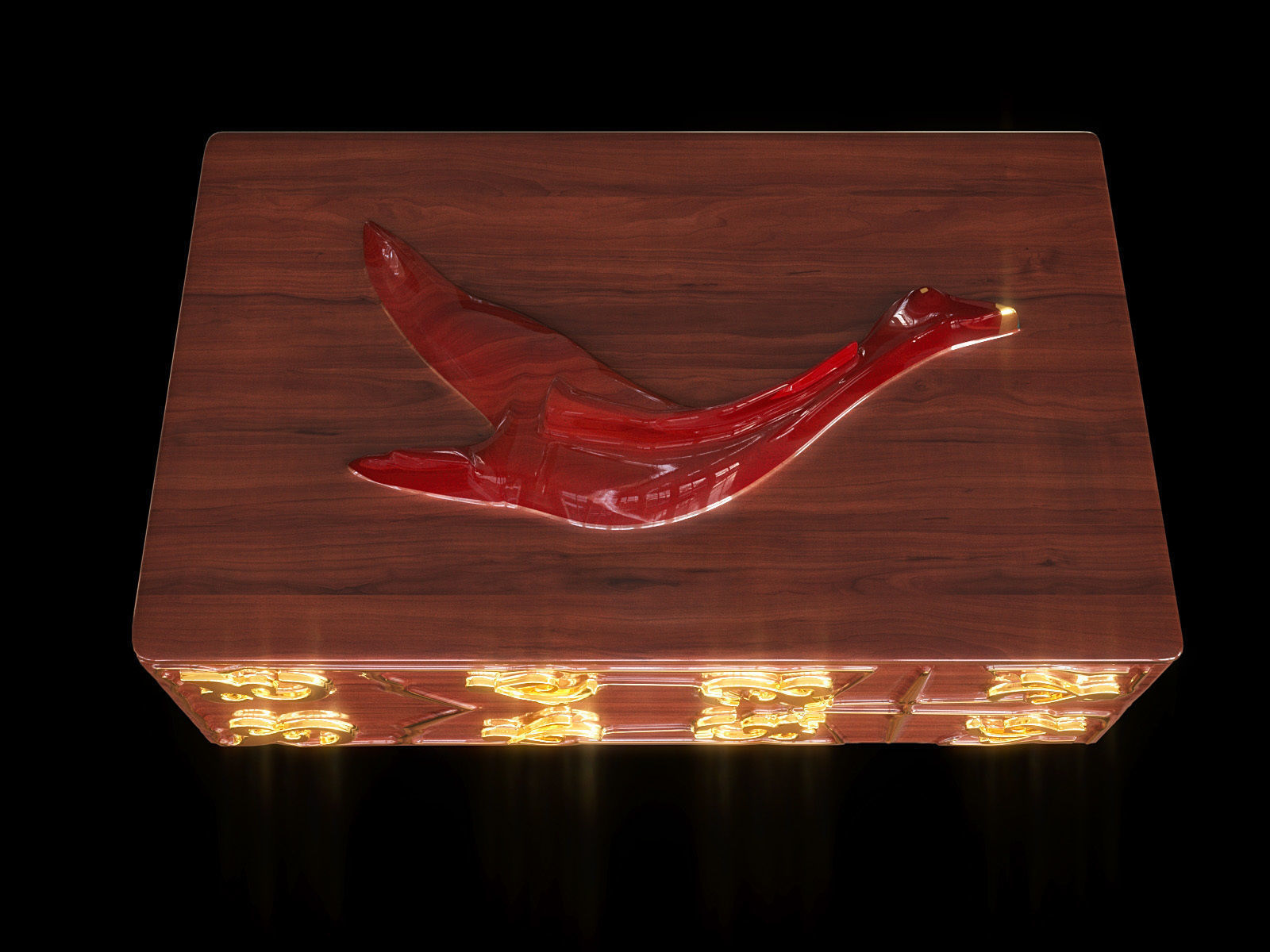 -Swan- jewelry box 3D model_1