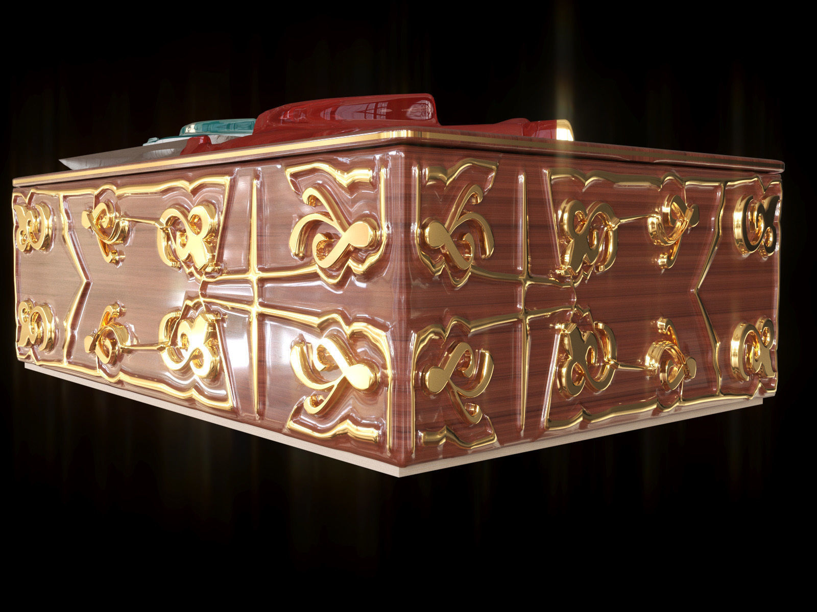 -Swan- jewelry box 3D model_2