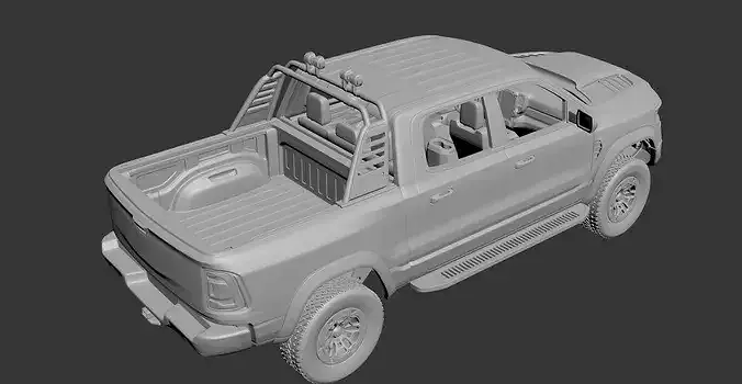 Dodge Ram 1500 TRX 2021 3D print model 7