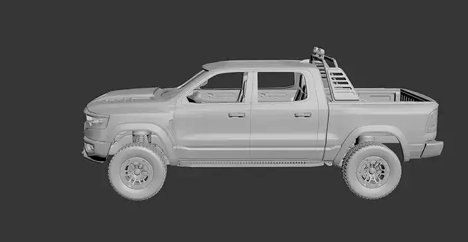 Dodge Ram 1500 TRX 2021 3D print model 3
