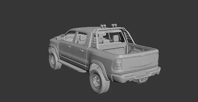 Dodge Ram 1500 TRX 2021 3D print model 4