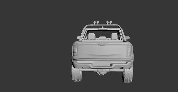 Dodge Ram 1500 TRX 2021 3D print model 5