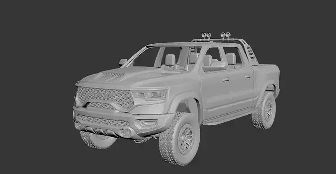 Dodge Ram 1500 TRX 2021 3D print model 2