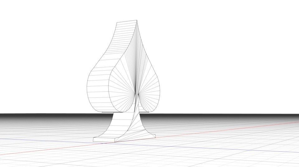 Spades logo 3D model_5