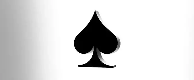 Spades logo 3D model