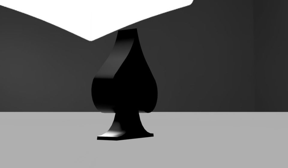 Spades logo 3D model_4
