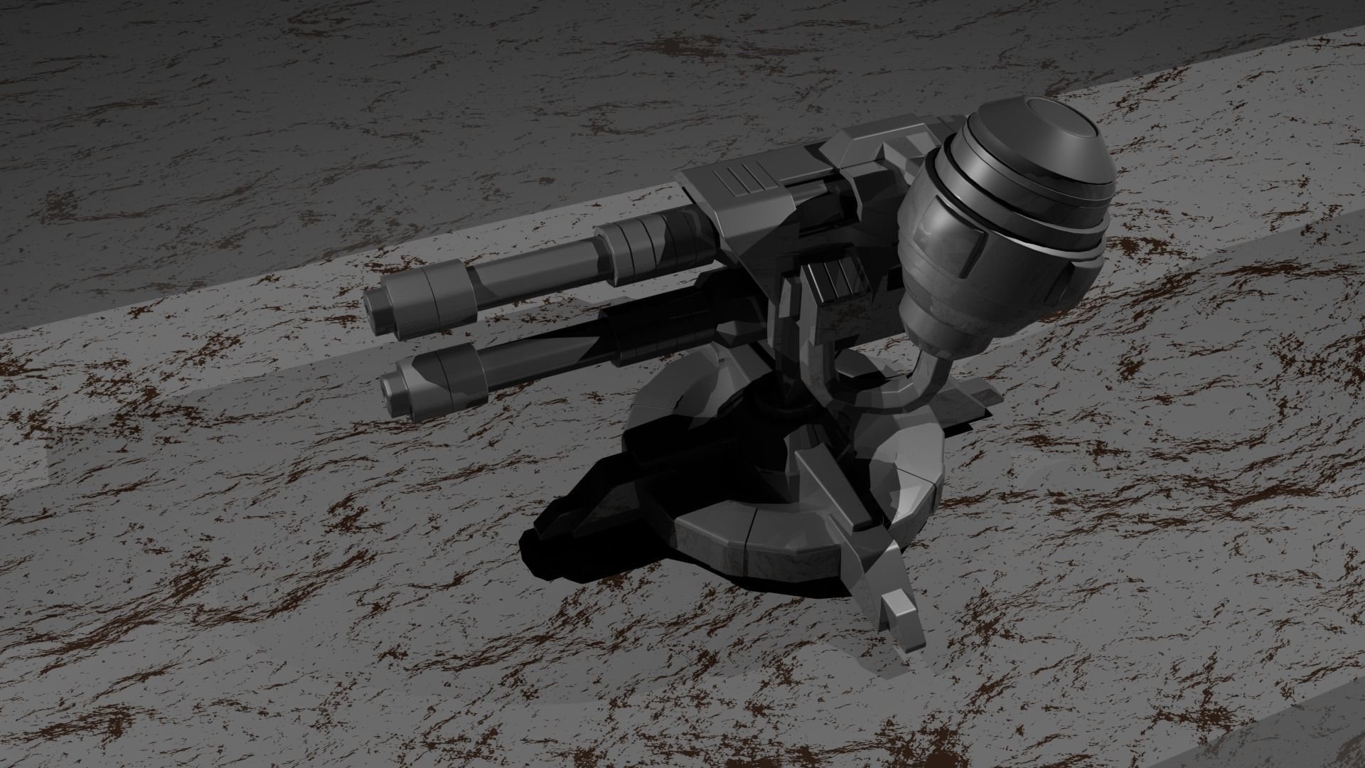 Machine Gun 3D model_2