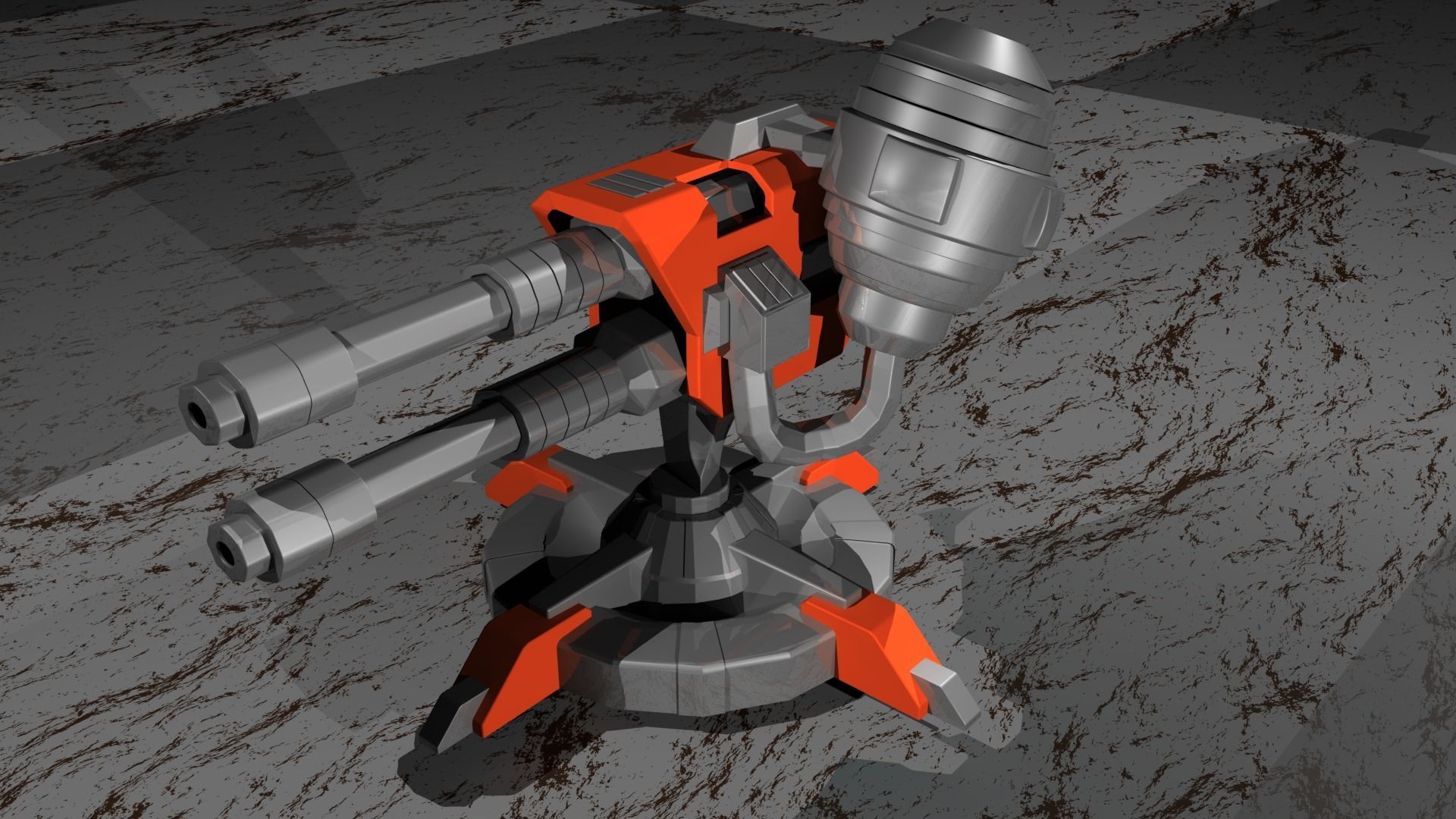 Machine Gun 3D model_1