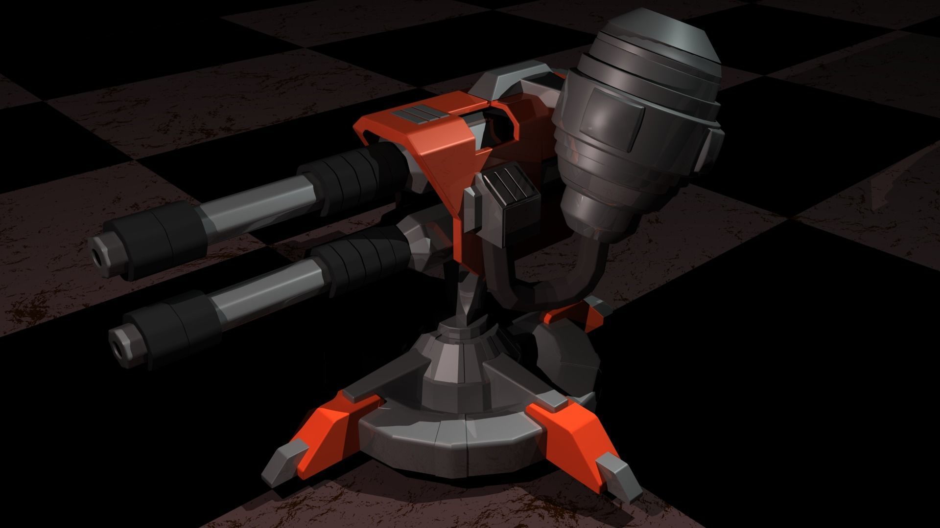 Machine Gun 3D model_3