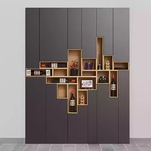 Wardrobe inside the wall