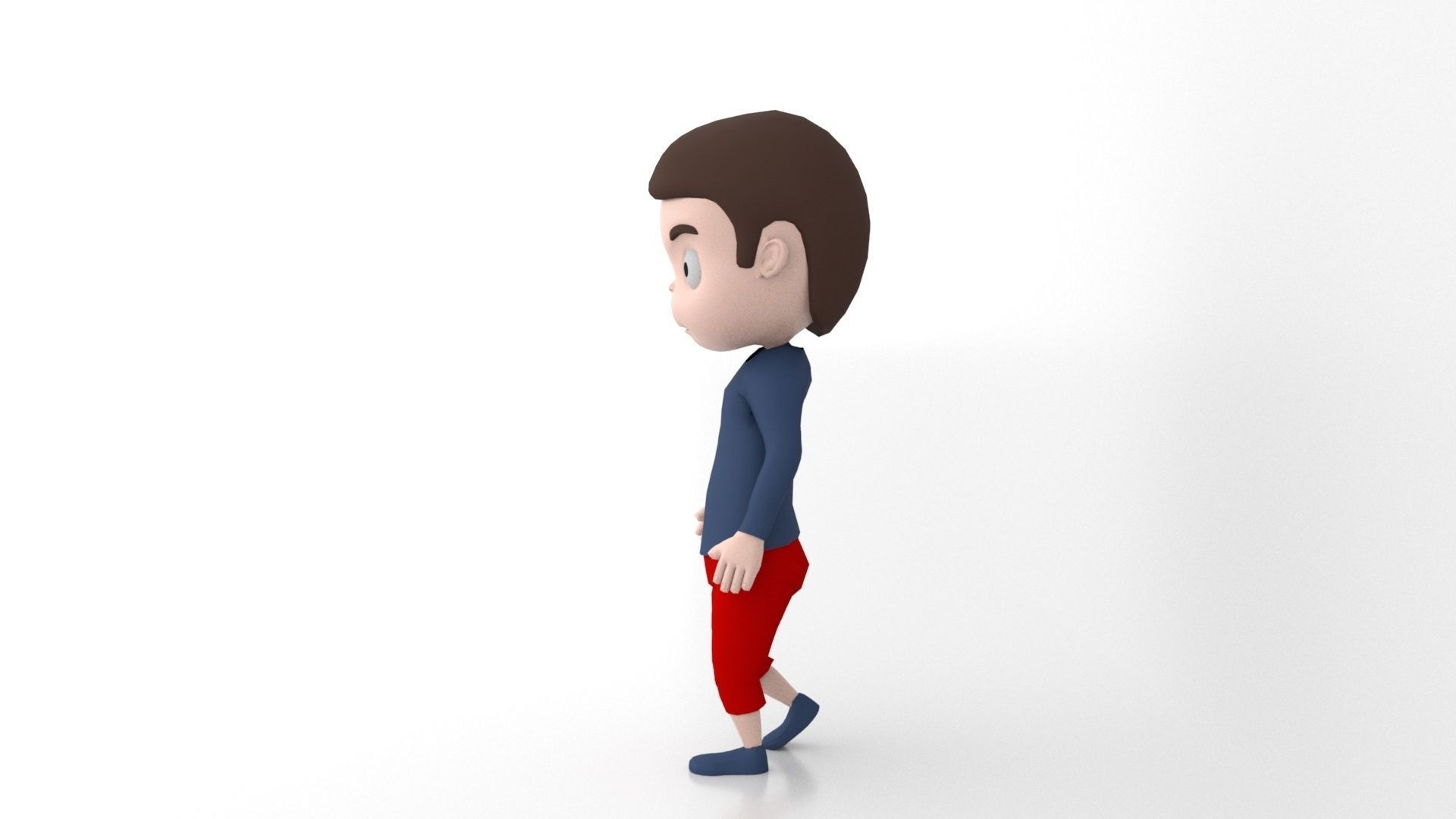 Child Model Rig 3D model_6