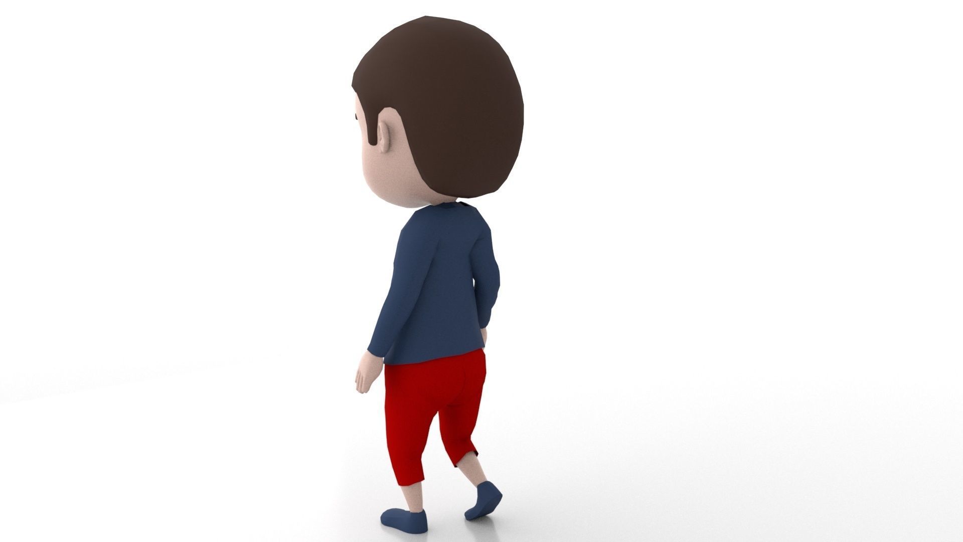 Child Model Rig 3D model_7