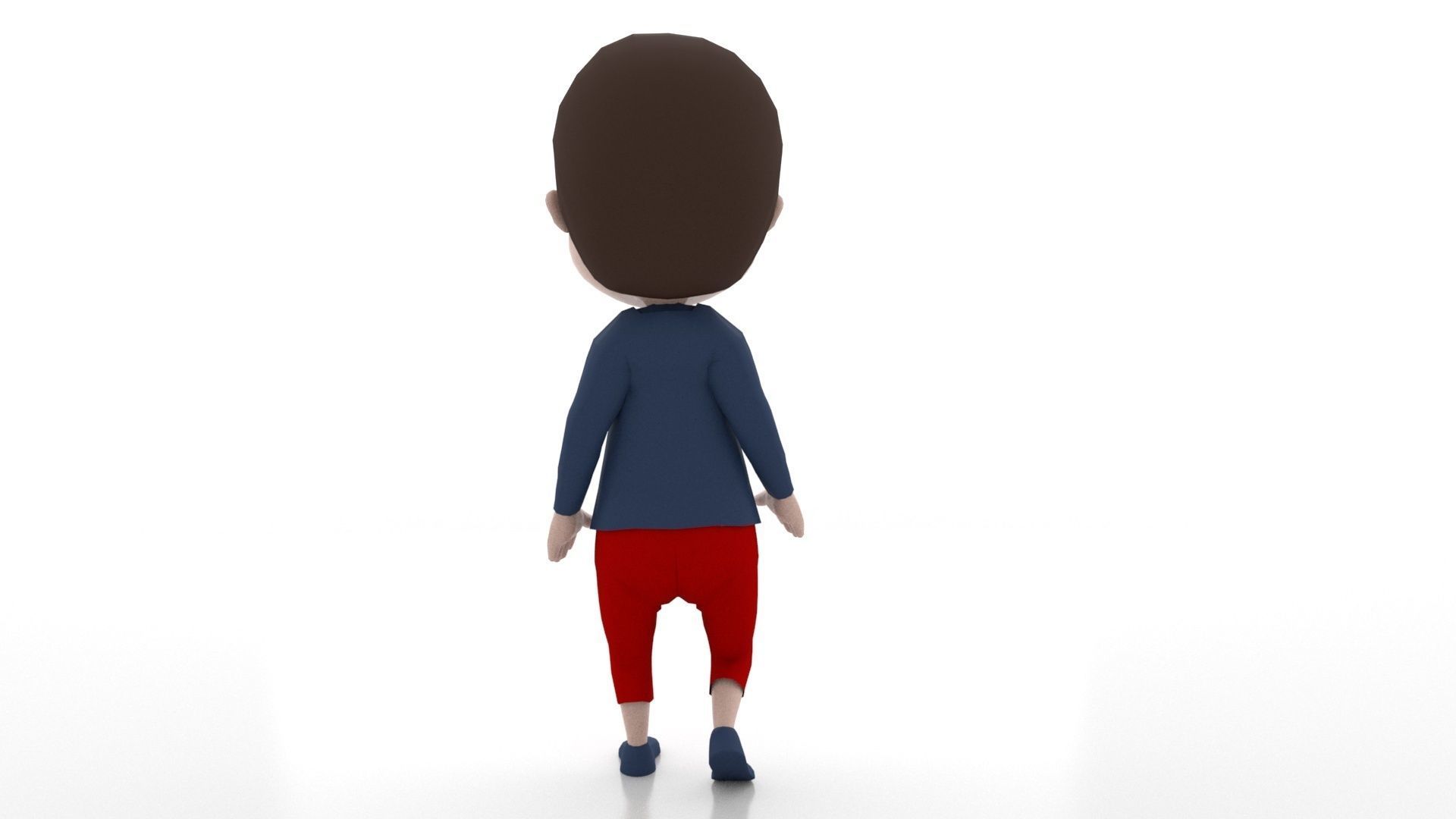 Child Model Rig 3D model_5