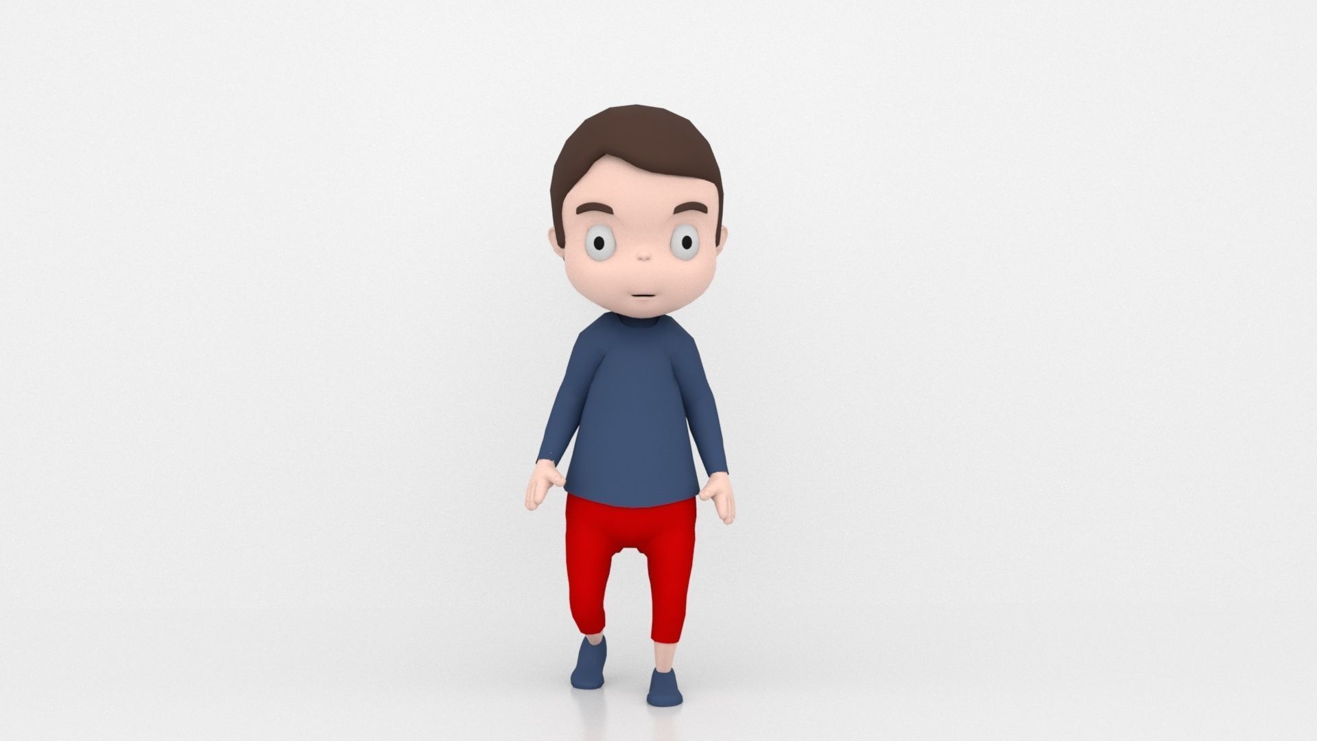 Child Model Rig 3D model_8