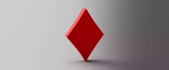 Diamond logo in 3d 3D model