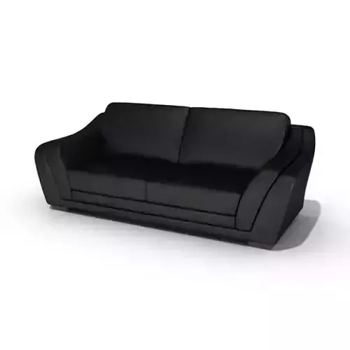 Black Leather Sofa