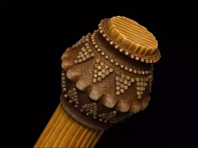 Mace Midieva Low-poly 3D model