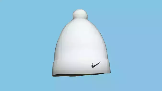 White Nike Beanie Winter Cap - Character Fashion Design