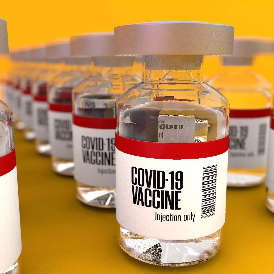 Covid-19 vaccine bottle Free 3D model_0