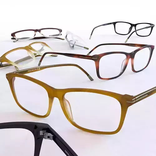 Wellington Eyeglasses Low-poly 3D model