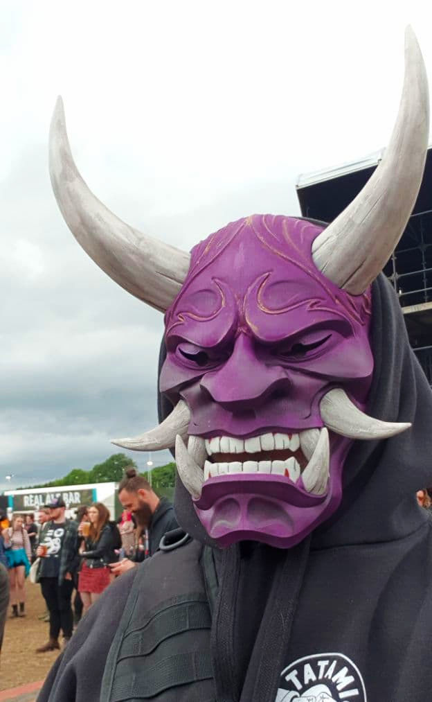 Japanese Hannya Mask Oni Demon Mask Samurai Mask 3D print model 3D model_16