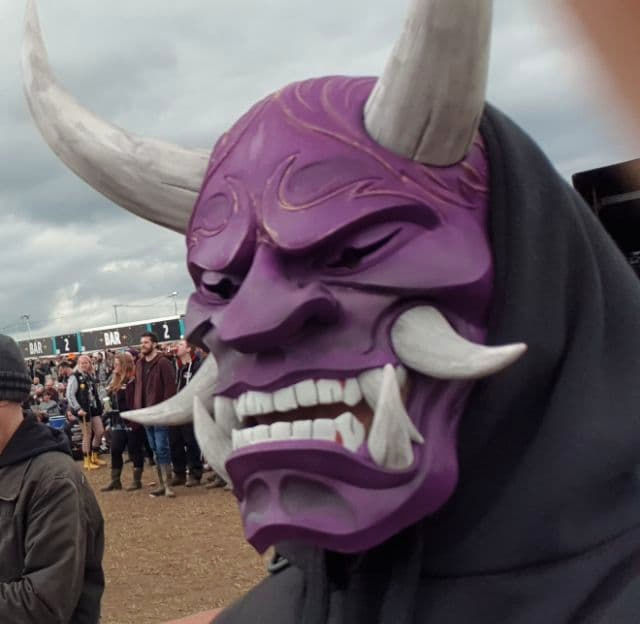 Japanese Hannya Mask Oni Demon Mask Samurai Mask 3D print model 3D model_15