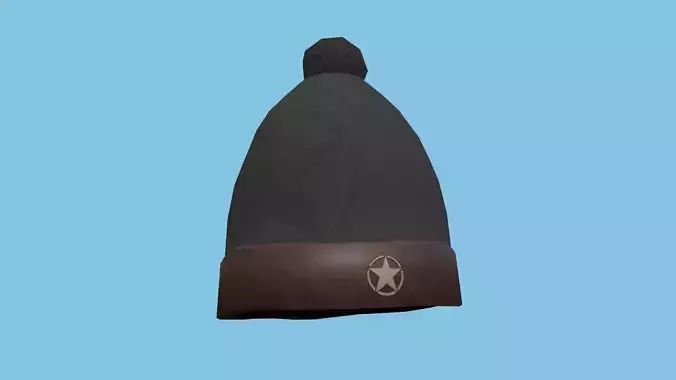 Leather Beanie Winter Cap - Character Fashion Design